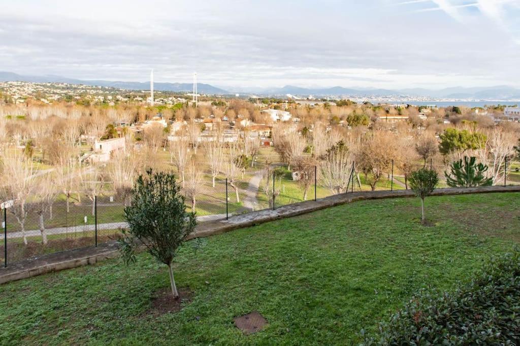 Апартаменты A7- 2 Bdr Sea & Mountain View - Ac, Parking, Pool & Terrace Антиб Экстерьер фото
