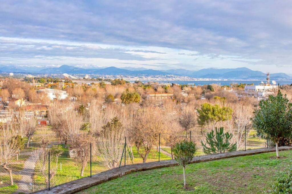 Апартаменты A7- 2 Bdr Sea & Mountain View - Ac, Parking, Pool & Terrace Антиб Экстерьер фото