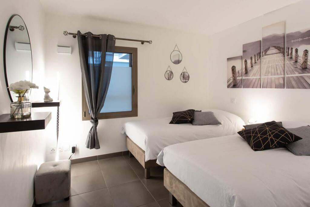 Апартаменты A7- 2 Bdr Sea & Mountain View - Ac, Parking, Pool & Terrace Антиб Экстерьер фото